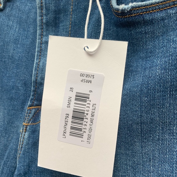 Frame Lê Pixie High Flare Jeans size 28 Medium blue wash - Picture 6 of 10
